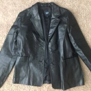 Vintage 90s genuine leather blazer